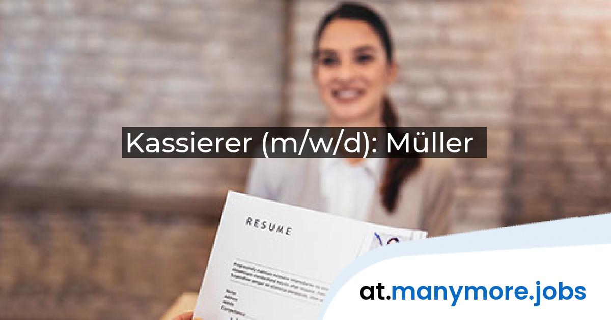 Kassierer (m/w/d): Müller | manymore.jobs